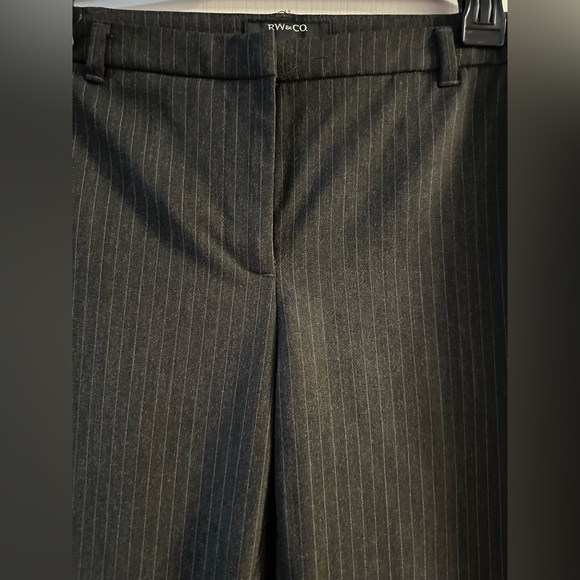 Grey pinstripe suit pants size 10 - Picture 3 of 7